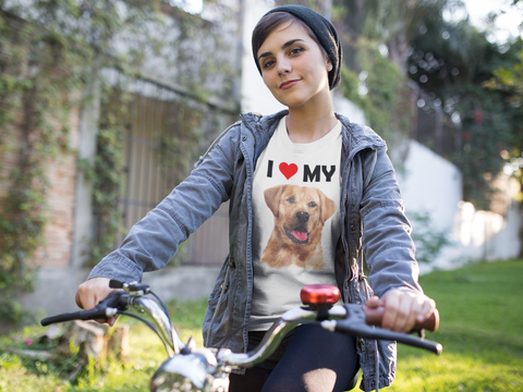 Image of I Love My Yellow Labrador - Cotton T-Shirt