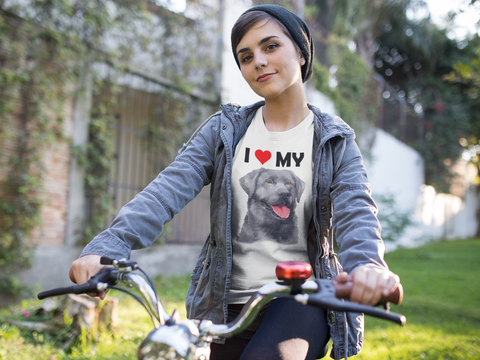 Image of I Love My Black Labrador - Cotton T-Shirt
