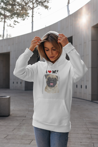 Image of I Love My Pug - Hoodie