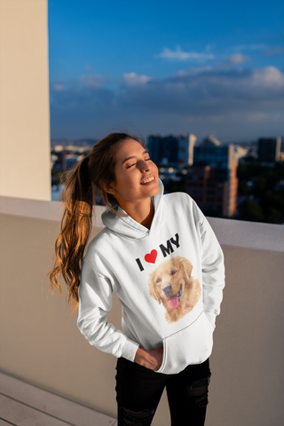 Image of I Love My Golden Retriever - Hoodie