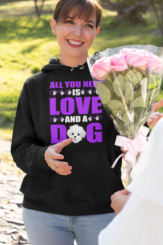Image of All You Need Is Love and a Dog - Hoodie