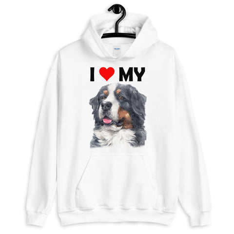 Image of I Love My Bernese Mountain Dog - Hoodie