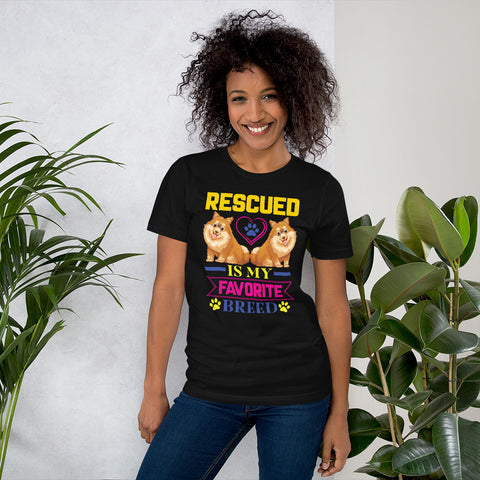 Image of Rescued Is My Favorite Breed - Cotton T-Shirt