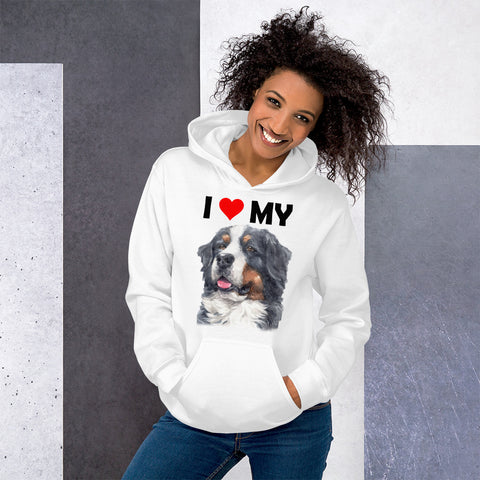 Image of I Love My Bernese Mountain Dog - Hoodie