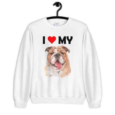 Image of I Love My Bulldog - Sweatshirt