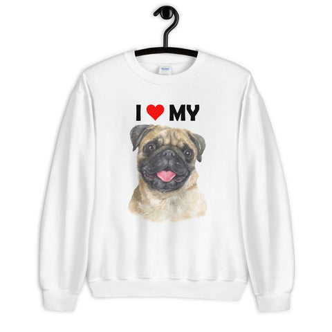 Image of I Love My Pug - Sweatshirt