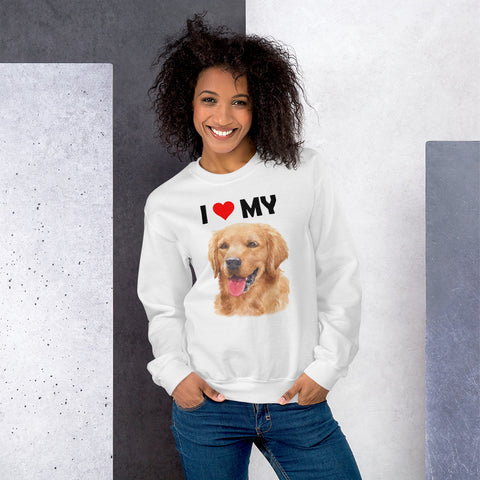 Image of I Love My Golden Retriever - Sweatshirt