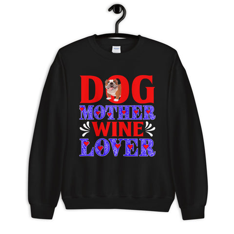 Image of Dog Mother Wine Lover - Sweatshirt