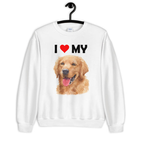 Image of I Love My Golden Retriever - Sweatshirt