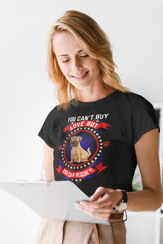 Image of You Can't Buy Love but You Can Rescue It - Women's Cotton T-Shirt