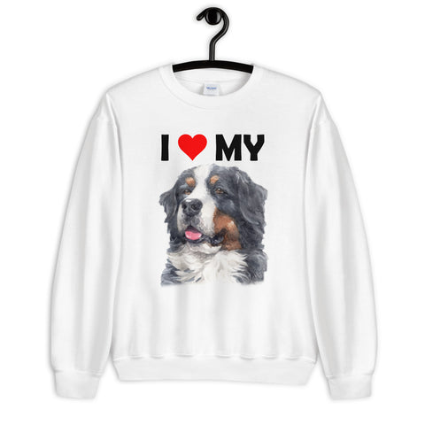 Image of I Love My Bernese Mountain Dog - Sweatshirt