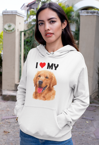 Image of I Love My Golden Retriever - Hoodie