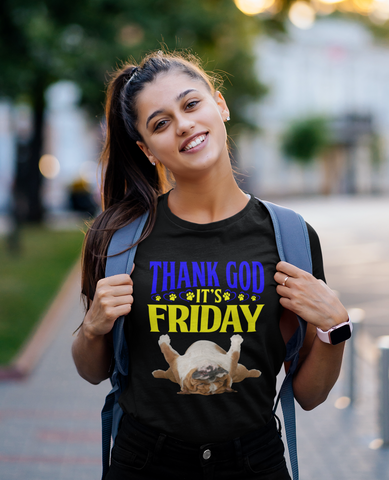Image of Thank God It's Friday - Cotton T-Shirt