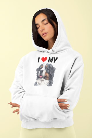 Image of I Love My Bernese Mountain Dog - Hoodie