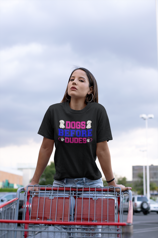 Image of Dogs Before Dudes - Cotton T-Shirt