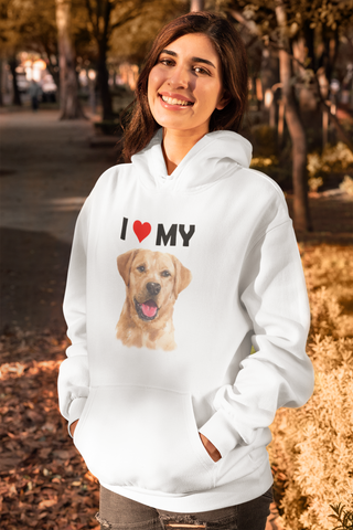 Image of I Love My Yellow Labrador - Hoodie