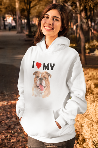 Image of I Love My Bulldog - Hoodie