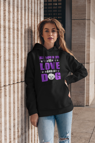 Image of All You Need Is Love and a Dog - Hoodie