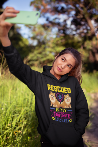 Image of Rescued Is My Favorite Breed - Hoodie