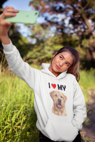 Image of I Love My Yellow Labrador - Hoodie