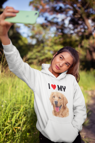 Image of I Love My Golden Retriever - Hoodie