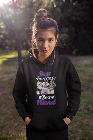 Image of Dogs Are a Girl's Best Friend - Hoodie