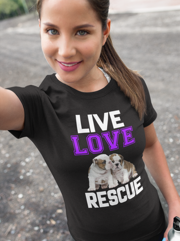 Image of Live Love Rescue - Cotton T-Shirt