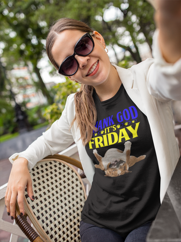 Image of Thank God It's Friday - Cotton T-Shirt
