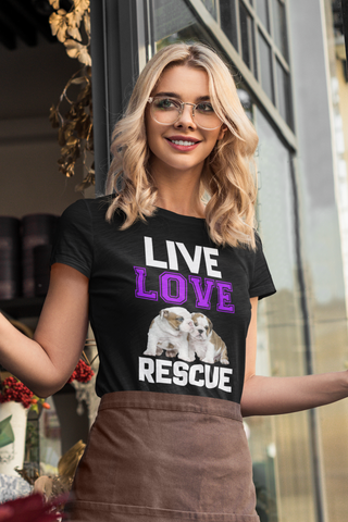 Image of Live Love Rescue - Women's Cotton T-Shirt