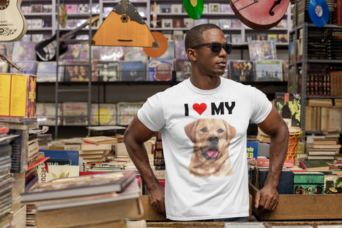 Image of I Love My Yellow Labrador - Cotton T-Shirt