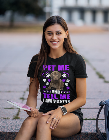 Image of Pet Me and Tell Me I Am Pretty - Cotton T-Shirt