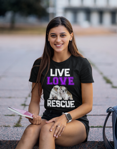 Image of Live Love Rescue - Cotton T-Shirt