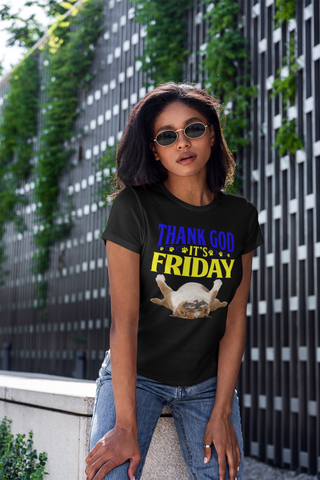 Image of Thank God It's Friday - Women's Cotton T-Shirt