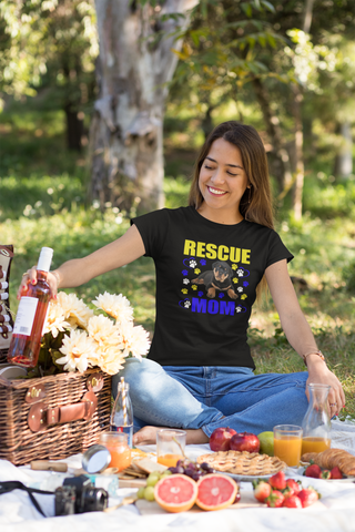 Image of Rescue Mom - Women's Cotton T-Shirt