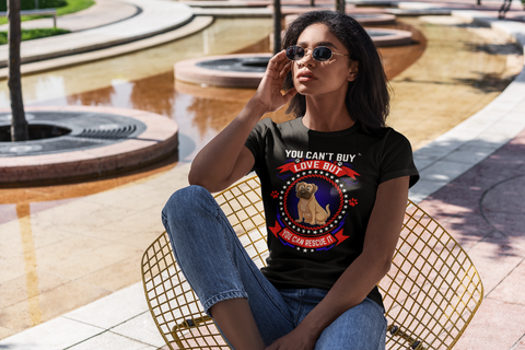 Image of You Can't Buy Love but You Can Rescue It - Women's Cotton T-Shirt