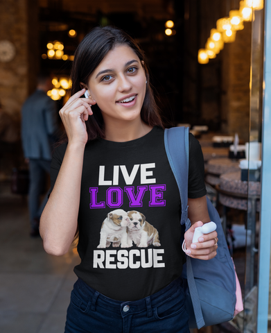 Image of Live Love Rescue - Cotton T-Shirt