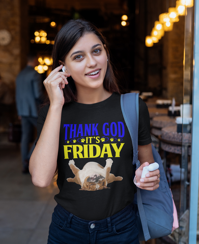 Image of Thank God It's Friday - Cotton T-Shirt