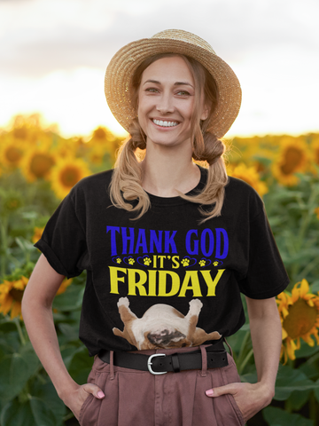 Image of Thank God It's Friday - Cotton T-Shirt
