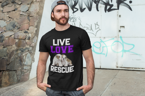 Image of Live Love Rescue - Cotton T-Shirt