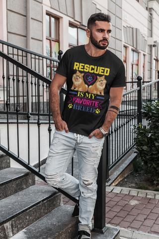 Image of Rescued Is My Favorite Breed - Cotton T-Shirt