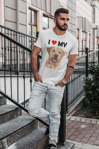 Image of I Love My Yellow Labrador - Cotton T-Shirt