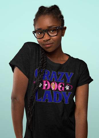 Image of Crazy Dog Lady - Cotton T-Shirt