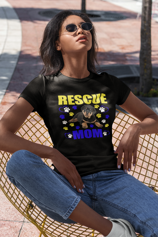 Image of Rescue Mom - Women's Cotton T-Shirt
