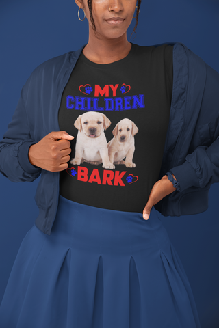 Image of My Children Bark - Women's Cotton T-Shirt