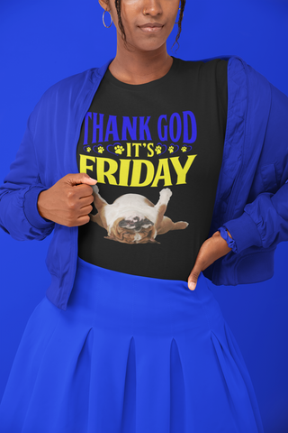 Image of Thank God It's Friday - Women's Cotton T-Shirt