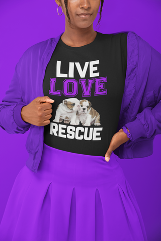 Image of Live Love Rescue - Women's Cotton T-Shirt