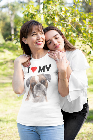 Image of I Love My Boxer - Cotton T-Shirt