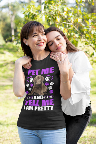 Image of Pet Me and Tell Me I Am Pretty - Cotton T-Shirt