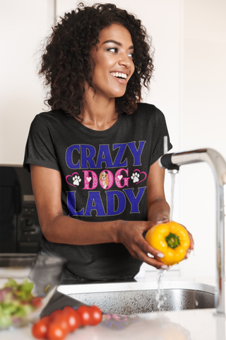 Image of Crazy Dog Lady - Cotton T-Shirt