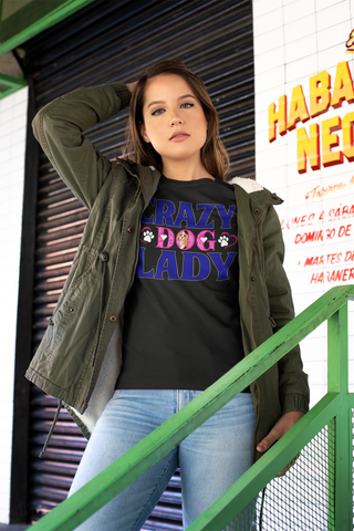 Image of Crazy Dog Lady - Cotton T-Shirt